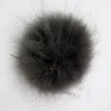 15 cm accessoires de décorations de mode forme ronde véritable fourrure de raton laveur Pompon boule pompons pour chapeau sac ou porte-clés