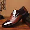 2020 Nya Mens Dress Shoes Pekade Toe Läder Formella skor för dropshipping