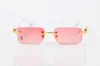 Hela rektangulära optiska glasögon rosa speglar Gafas Lunette Clear Lens White Frame Eyeware med Box5360204