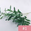 4 st / parti 95cm simulering plast olivgräns blad konstgjorda växtblomma arrangemang tillbehör bröllop dekoration falska växter lämnar