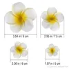 Hawaii Çiçekler Saç Klipler Gelin Barrette Tropikal Plaj Düğün Plumeria Çiçek Kadınlar Parti Hairclip Firkete Aksesuarları 4 adet / grup