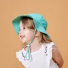 16 colori Baby Summer Outdoor Cappello da pescatore Bambini Bambini Sun Beach Caps Lovely Lace Princess Infants Girl Protezione solare Cappelli M2184