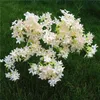 flor artificial 35 pulgadas (90 cm) de largo Flor de cerezo artificial multicolor opcional decoración de boda lila gruesa sakura EEA476