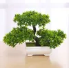 Green/Yellow/Purple/Orange/Red Artificial Plant Potted Bonsai Fake Plant Trees for Home Christmas