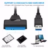 USB3.0 till SATA-kabel SATA III till USB-adapter för 2,5 tum extern hårddisk HDD SSD