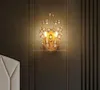 現代のクリスタルウォールランプ孔雀のランプの寝室のホテルのバルコニー廊下の壁ライトミニ