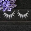 DHL Livre Novo 3D Eyelashes Falsos Cosplay White Eyelashes Extensão Natural Longo Cruz Soft False Maquiagem Ferramenta