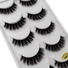 SHIDISHANGPIN 5 Pairs Cilios Eyelashes Natural Long Lashes Makeup Volume Fake Eyelashes 3D Faux Mink Lashes Mink Eyelashes Maquiagem