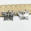 Lot 100 pièces papillon Animal Tibet argent breloques pendentifs bijoux bricolage pour collier Bracelet boucles d'oreilles Style rétro 19*25mm