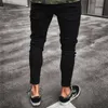 Fashion Men's Ripped Skinny Jeans Destroyed Frayed Slim Fit Denim Pants Trousers Plus Size S M L XL 2XL291w