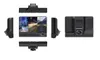 C9 3 Lens Bil DVR-kamera 4 tum LCD 1080p IR Nattvision WDR Dash Cam Video Recorder körning