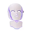 Högkvalitativ gratis frakt 7 färger LED Photon Light Facial Neck Mask fotodynamisk PDT Skin Föryngring