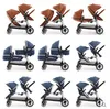 Twin Stroller Donkey Brand Mother Face fianco a fianco Gemelli per Second Baby Pieghe Pram