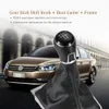Freeshipping 6 Speed ​​Gear Shift Knob Leather Boot för VW Passat B7