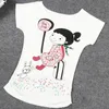 T-shirt a manica corta casual maglietta bianca casual tops femmini