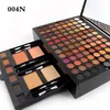 Palette per ombretti Custodia per trucco Set di 180 colori Shimmer Matte Eye Shadow Cosmetics Box Blush Powder 6 colori Bronzer Makeup Kit