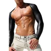 Male Erotic Latex Tops Arm Harness Belt Leather Fetish Men Body Cage Arm Harness Strap Rave Gay Costumes for BDSM Bondage Sex176Y
