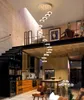 Duplex Building Long Pendant Lamps Chandelier LED ROTARY STAIRWELL NORDIC BAR LAMP VILLA EL CRATCAL