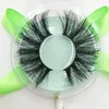 FDshine 5D mink eyelashes with lollipop box 25mm dramatic lashes custom private label false eyelash vendor