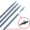 Carbon Arrow Spine 500 Archery 28" 30" 31" Hunter Replaceable Nocks Arrowheads for Compound Recurve bow Hunting Shooting