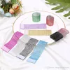 Napkin Ring Hotel Table Decoration 8 Rows Mesh Drill Hollow Multi-Function Napkin Buckle 10 Colors Decoration Wedding Hotel BH1807 ZX
