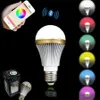 Bulbo brilhante elevada RGB sem fio Bluetooth inteligente LED E27 5W RGBW Bulbo para o Android e para iOS AC85-265V