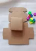 7.5x7.5x3cmの小さな茶色のクラフト紙箱カートンの包装箱のための箱の箱のための箱
