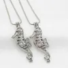 10pcs Silver Plated Open Sea Horse Pearl Cage Pendant Diffuser Lockets for Aroma Perfume Essential Oil Necklace Gift Jewelry