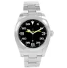 8 Style 03 Mens Watches 36mm Stainless Steel Watch 116900 77080 114200 116000 114200 114210 Air King Movement Watc275s