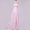 Cheap Chiffon Formal Occasion Prom Evening Dresses Beads Yellow Red Silver Royal Blue Mint Blush Bridesmaid Party Gowns Long Real Image 2019