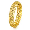 1 pcs Fashion Royal Bangle Hollow New Arrival Jewelry Women Gift Luxury 18K Yellow Gold Filled Lady Bangle Bracelet Charm Promotio305w