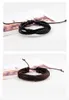 Weave Leather Bracelet charm Adjustable Multilayer Wrap Bracelets Wristband bangle Cuffs women Men Fashion Jewelry Drop Ship