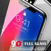 Nouveau pour Iphone 11 pro xs max xr x 8 7 6 plus 9D film de protection d'écran en verre trempé plein écran incurvé sans emballage prix usine