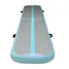 Blå uppblåsbar luftgolv DWF Uppblåsbar gymnastikmatta för gymnastik Hemma användar lufttumlande studsare