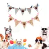 Pies Paw Dot Pennant Banner Bunting Garland Banner Dla Pet Party Decor Pet Birthday Flaga Wisząca Dekoracja