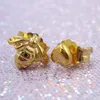 Orecchini a forma di ape e cuore d'amore placcati in oro 18 carati Regali di San Valentino per ragazze da donna con scatola originale per orecchini in vero argento 925 Pandora