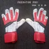 Heiße Verkäufe Fußball-Torwarthandschuhe Fußball Predator Pro Gleicher Absatz Top-Qualität Schützen Sie die Finger-Leistungszonen-Techniken Erwachsene 8-10