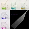 1Pc 6-12inch Reusable Wedding Birthday Party Supplies Clear Glass Drinking Straws Thick Straws Bar Accessories C42