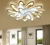 White Black Modern Led Ceiling Lights For Living Room Bedroom Acrylic Ceiling Lamp Lustres Home Chandeliers Lighting MYY