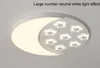 Luzes de teto de montagem em superfície com controle remoto para quarto de menino menina quarto de bebê lâmpada de iluminação doméstica lamparas MYY