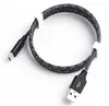 USB-kabel 1m 3FT 2M 6FT 3M 10FT Braid Micro USB-kabel 2.4A Fast Data Sync Typ C Laddningslinjer för telefon X Huawei P30 LG Android