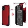 Armor Hybrid Phone Case para iPhone 11 Pro Max X XS XR 6 6S 7 8 Plus Samsung S9 s10 plus S10e 2 en 1 PC + cubierta de TPU