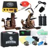 Professional Tattoo Kit 2 Machines Coils Guns Power Supply Needles Tips Grips Set