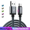 Szybkie ładowanie Micro / Typ C Kable USB 2A 3FT / 6FT / 10FT Metal Data Przewód Dane Synchronizowane Ładowarka do Samsung Galaxy S20, Note 20, A71