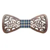 New Wood Bow Tie Mens Wooden Bow Ties Gravatas Corbatas Business Butterfly Cravat Party Ties for Men Wood283U