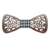 New Wood Bow Tie Mens Trä Bow Slipsar Gravatas Corbatas Business Butterfly Cravat Party Slipsar För Män Trä