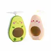 Avocado Fan Cartoon Portable Rechargeable Mini fan USB Children Handheld Fans Make up mirror Party Favor T2I51017