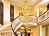 Crystal chandeliers led chandelier lighting luxury modern villas hotel stairs double duplex stairs crystal lights chandeliers MYY