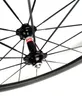 700C Road Bike Carbon Wheelset 50mm Djup 25mm Width Clincher Carbon hjul med Novatec 271/372 nav, UD matt finish