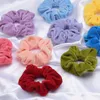 Girl Women039S Velvet Hair Scrunchies Tie Accessories Ponytail Holder Scrunchy Hair Bands Velor Hair Loop Pleuche Headwear3196832